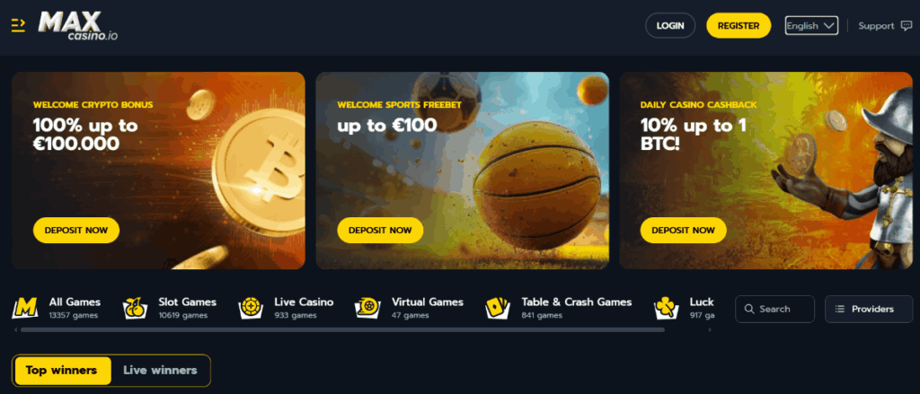 Maxcasino bitcoin igralnica